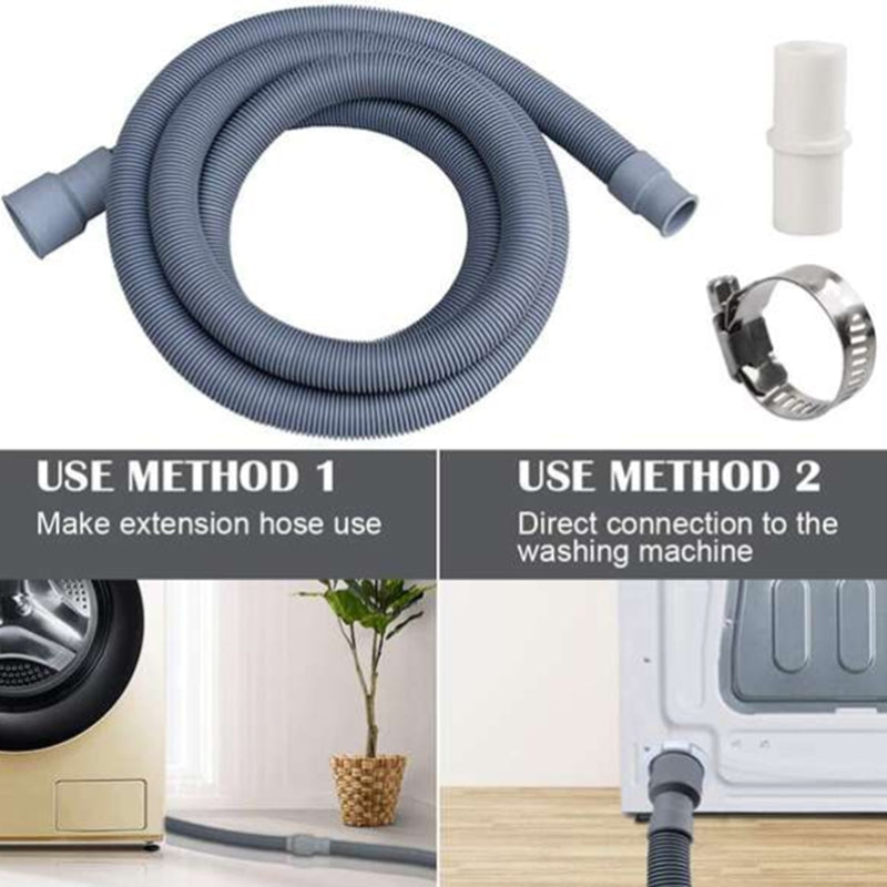 Automatic Drum Washing Machine Drain Pipe Drain Hose Fittings, 4 Meter