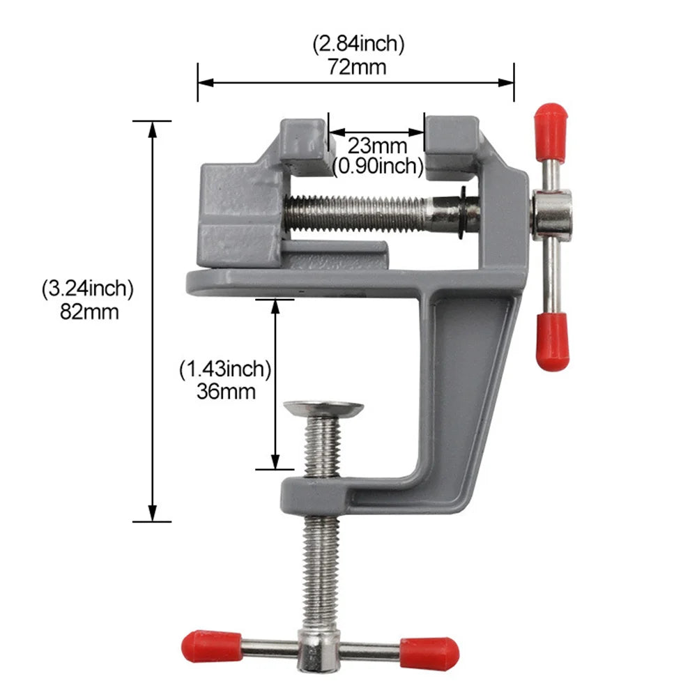 1pc Mini Aluminum Hobby Vice - Compact Multifunctional Clip Workbench, Small Repair, and DIY Projects - Durable, Adjustable