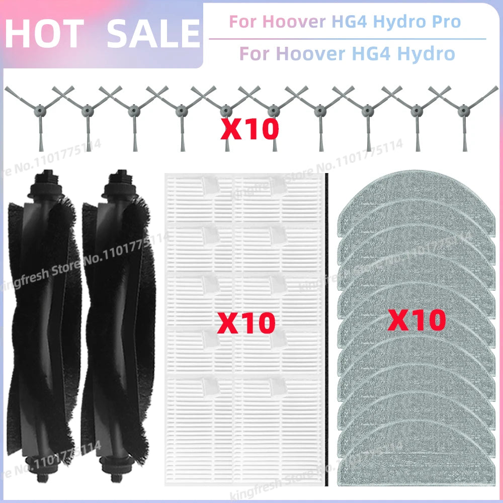 Compatible For Hoover HG4 Hydro Pro / Hoover HG4 Hydro Vacuum Parts Main Roller Side Brush Hepa FIlter Dust Bag Accessories