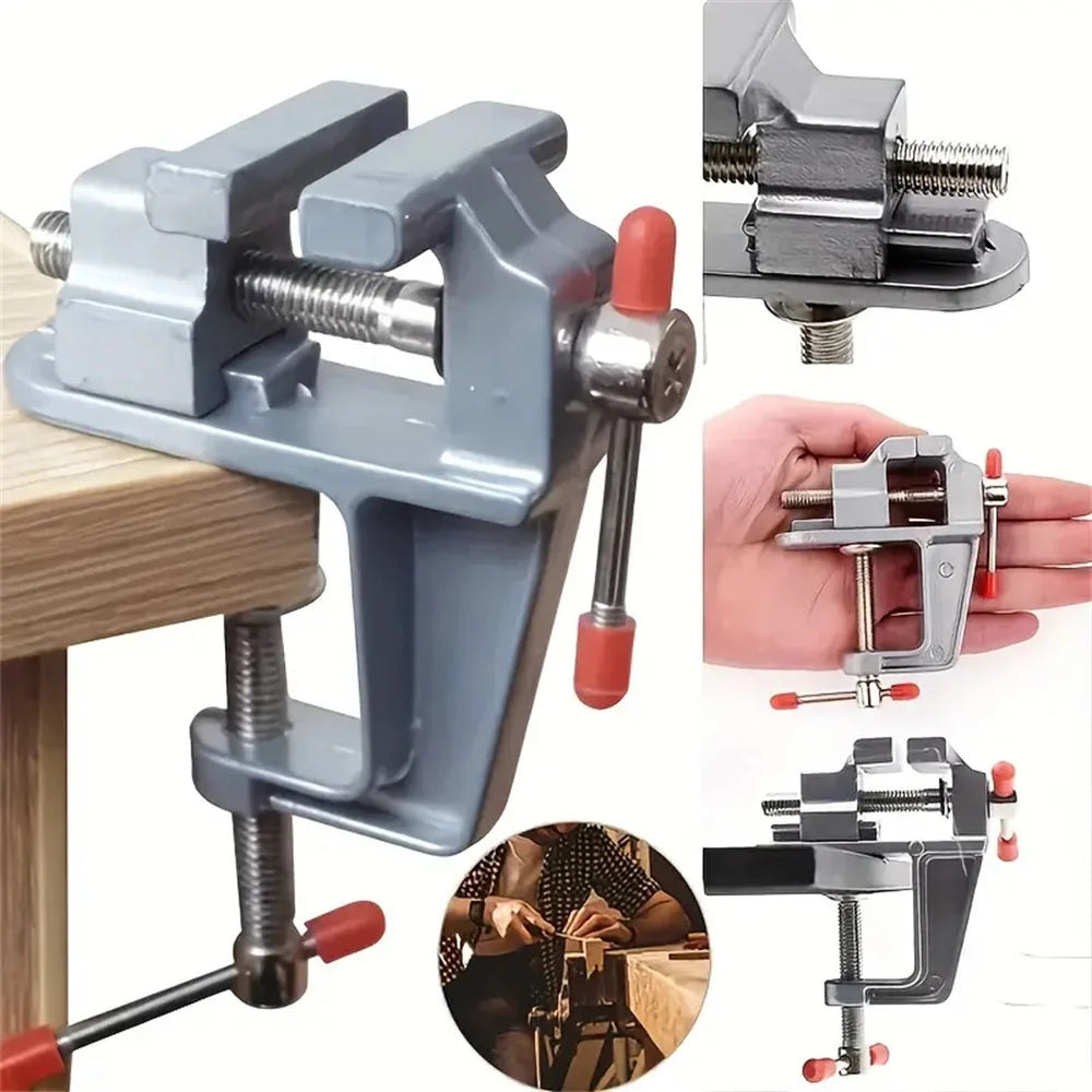 1pc Mini Aluminum Hobby Vice - Compact Multifunctional Clip Workbench, Small Repair, and DIY Projects - Durable, Adjustable