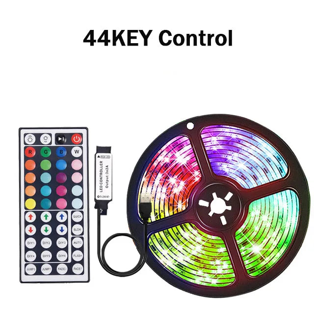 1-30M 5050 RGB LED Strip Light USB Bluetooth 44K Wifi App 5V LED Lights Flexible Luces Led Ribbon RGB TV BackLight Diode Tape