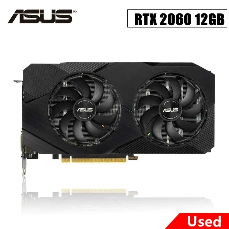 2024 Used ASUS RTX 2060 Super 6GB 8GB 12GB GDDR6 192bit Video Cards GPU Graphic Card RTX2060