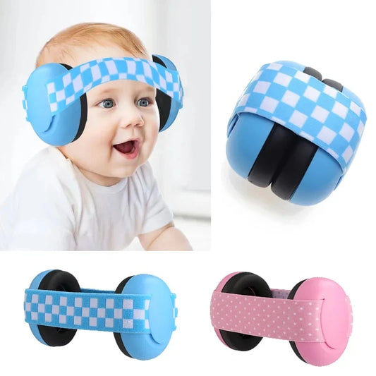 Baby Anti-Noise Earmuffs Elastic Strap Hearing Protection Safety Ear Muffs Kids Noise Cancelling Headphones Sleeping Child