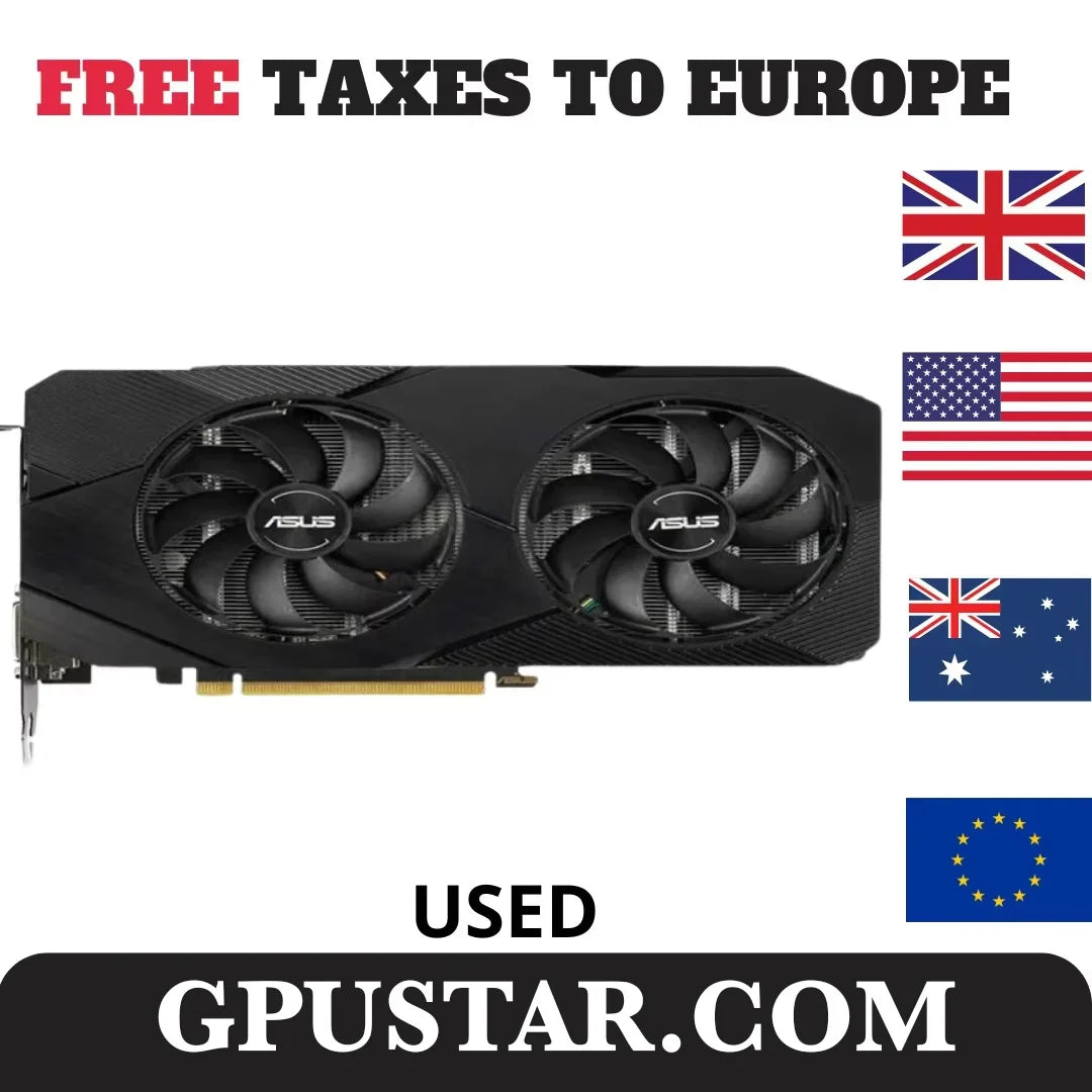 2024 Used ASUS RTX 2060 Super 6GB 8GB 12GB GDDR6 192bit Video Cards GPU Graphic Card RTX2060