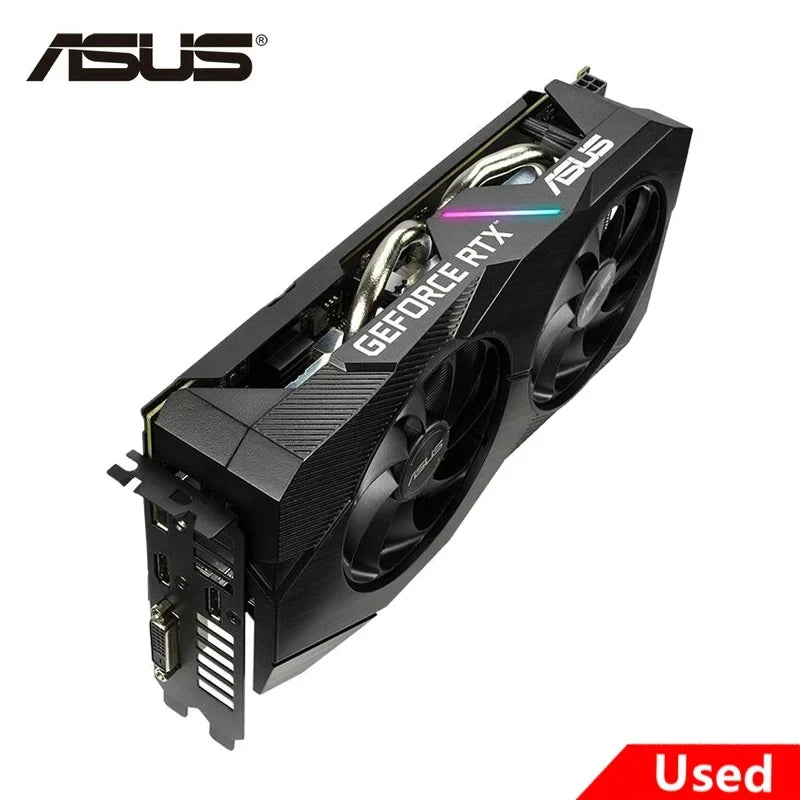 2024 Used ASUS RTX 2060 Super 6GB 8GB 12GB GDDR6 192bit Video Cards GPU Graphic Card RTX2060