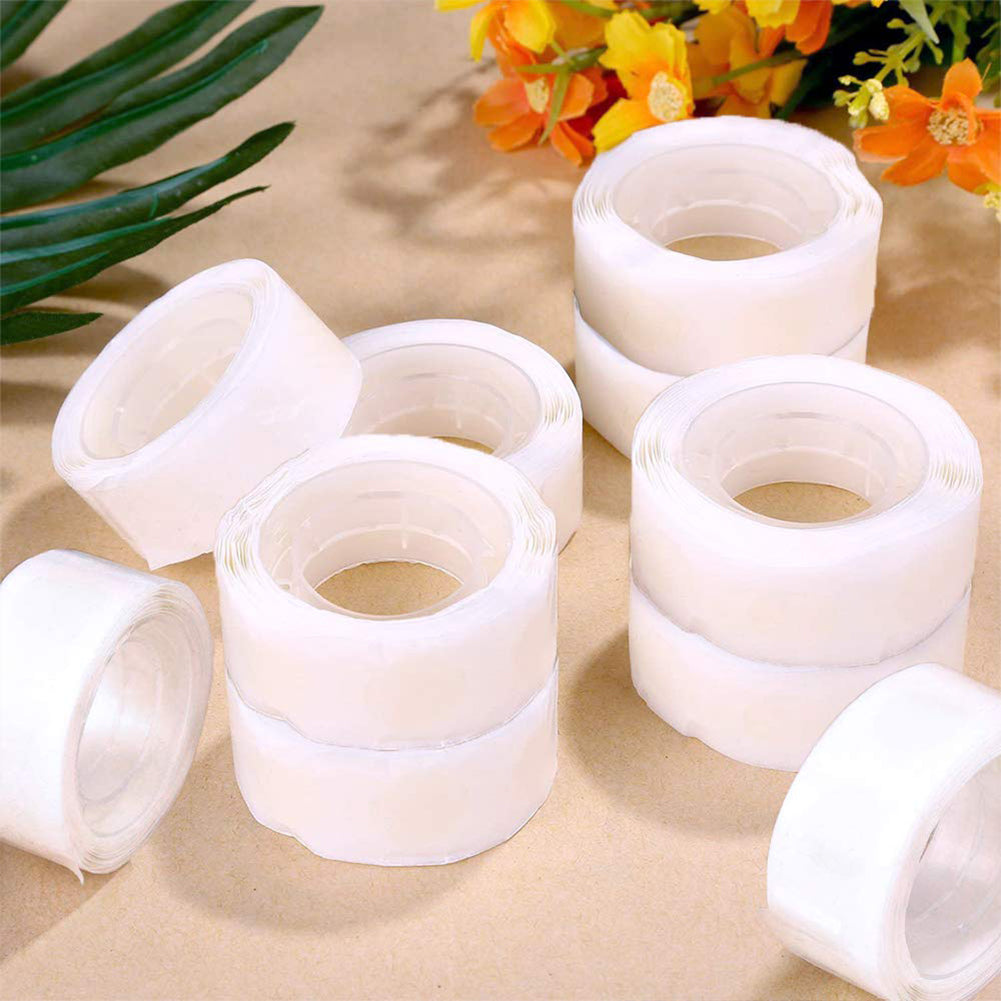 1 Roll 100pcs Double-sided Adhesive Dots Transparent Removable Balloon Adhesive Tape Glue  For DIY Wedding Birthday Party Decor