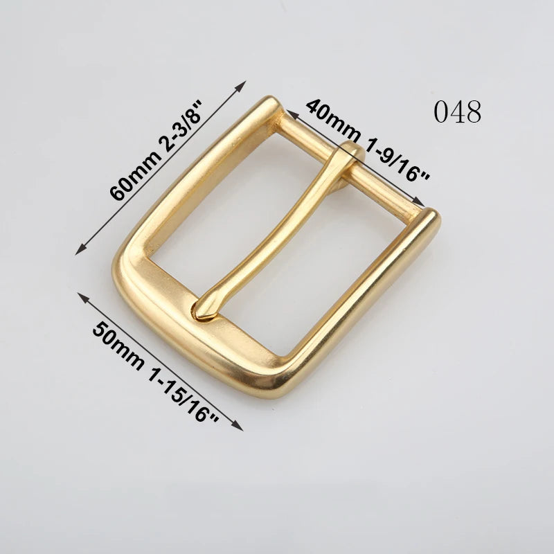 1pcs Solid Brass 40mm Belt Buckle End Bar Heel bar Buckle Single Pin Heavy-duty For Leather Craft Strap Jeans Webbing Dog Collar