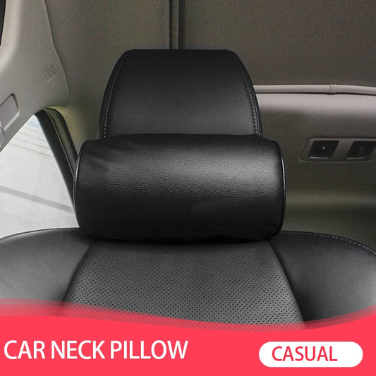 1 Pcs Car Styling Seat Neck Pillow Protection PU Auto Headrest Support Rest Travelling Car Comfortable Headrest Neck Pillow