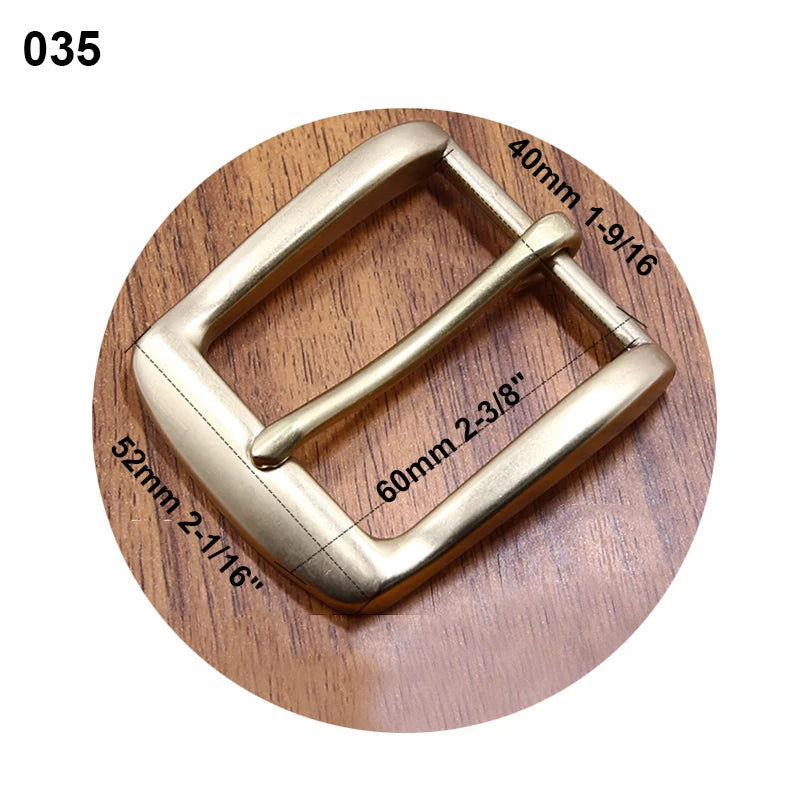 1pcs Solid Brass 40mm Belt Buckle End Bar Heel bar Buckle Single Pin Heavy-duty For Leather Craft Strap Jeans Webbing Dog Collar