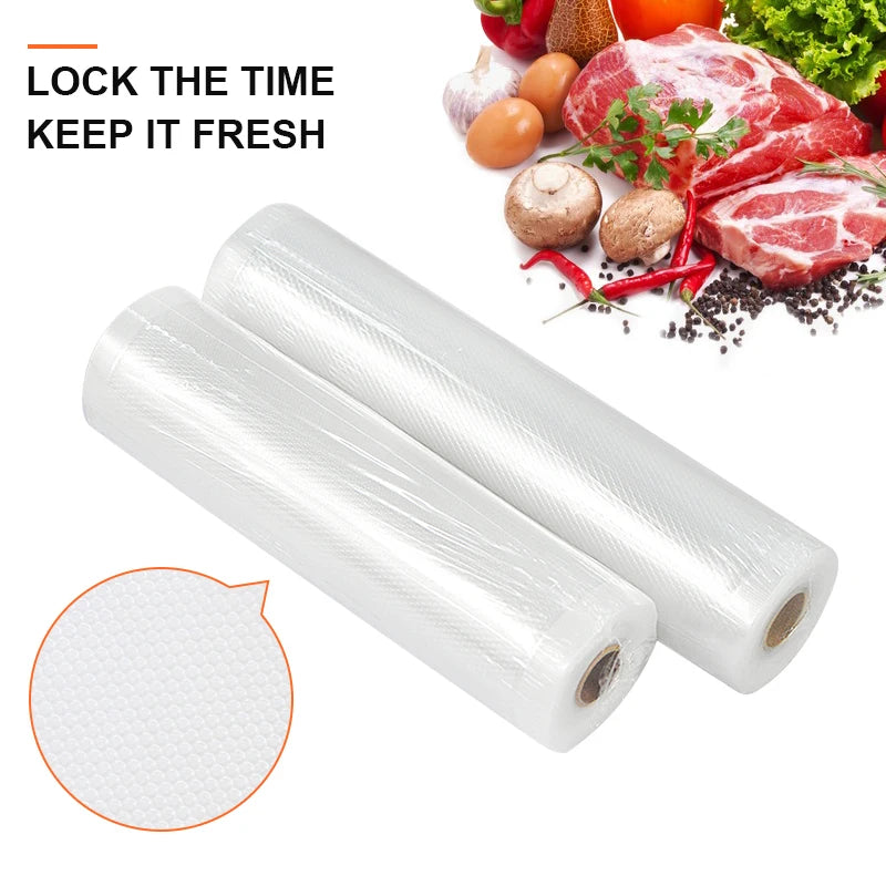 ATWFS Vacuum Sealer Bags Kitchen Vacum Bag Storage Vacuum Bags for Food Packaging Rolls 12/17/20/25/28cm*500cm