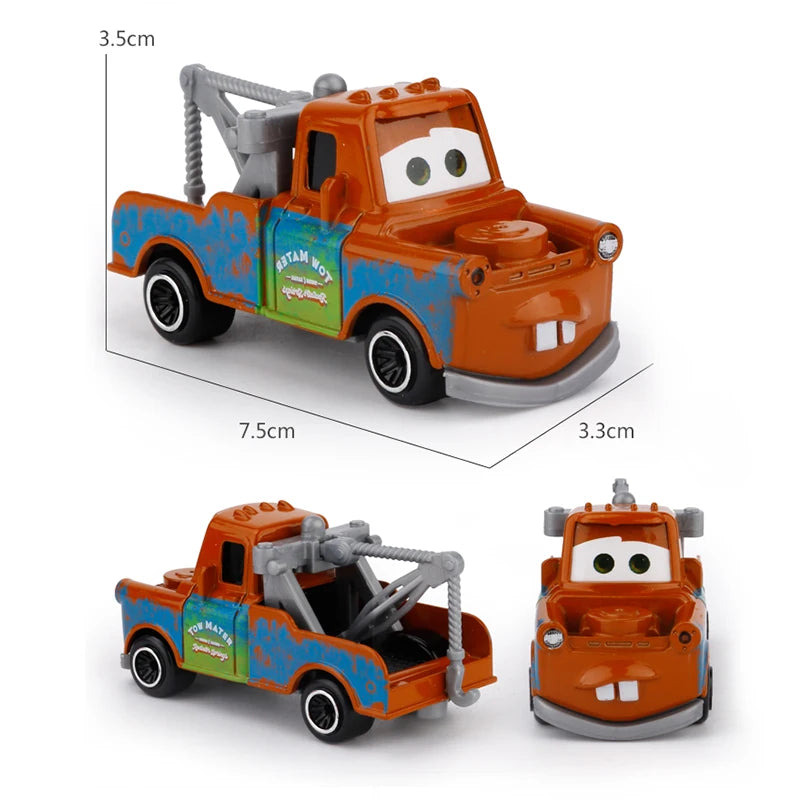 7PCS/Set Disney Pixar Car 3 Lightning m/c/Queen Jackson Storm Mack Truck 1:55 Diecast Metal Car Model Toy Boy Christmas Gift