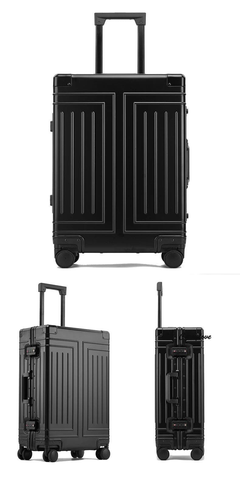 Carrylove 20"24"26"29" Inch Aluminum Trolley Suitcase Waterproof Metallic Cabin Luggage Trolly Bag With Wheels