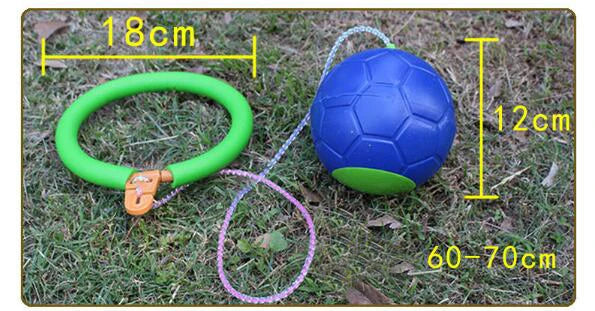 1PC Skip Ball Outdoor Fun Toy Ball Classical Skipping Toy Exercise coordination and balance hop jump playground may toy ball