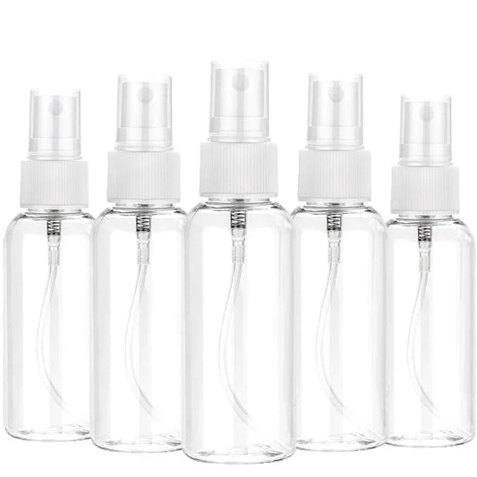 3/5/10pcs Refillable 10ml 30ml 50ml 60ml 100ml Clear PET Plastic Portable Spray Bottle Empty Perfume Container