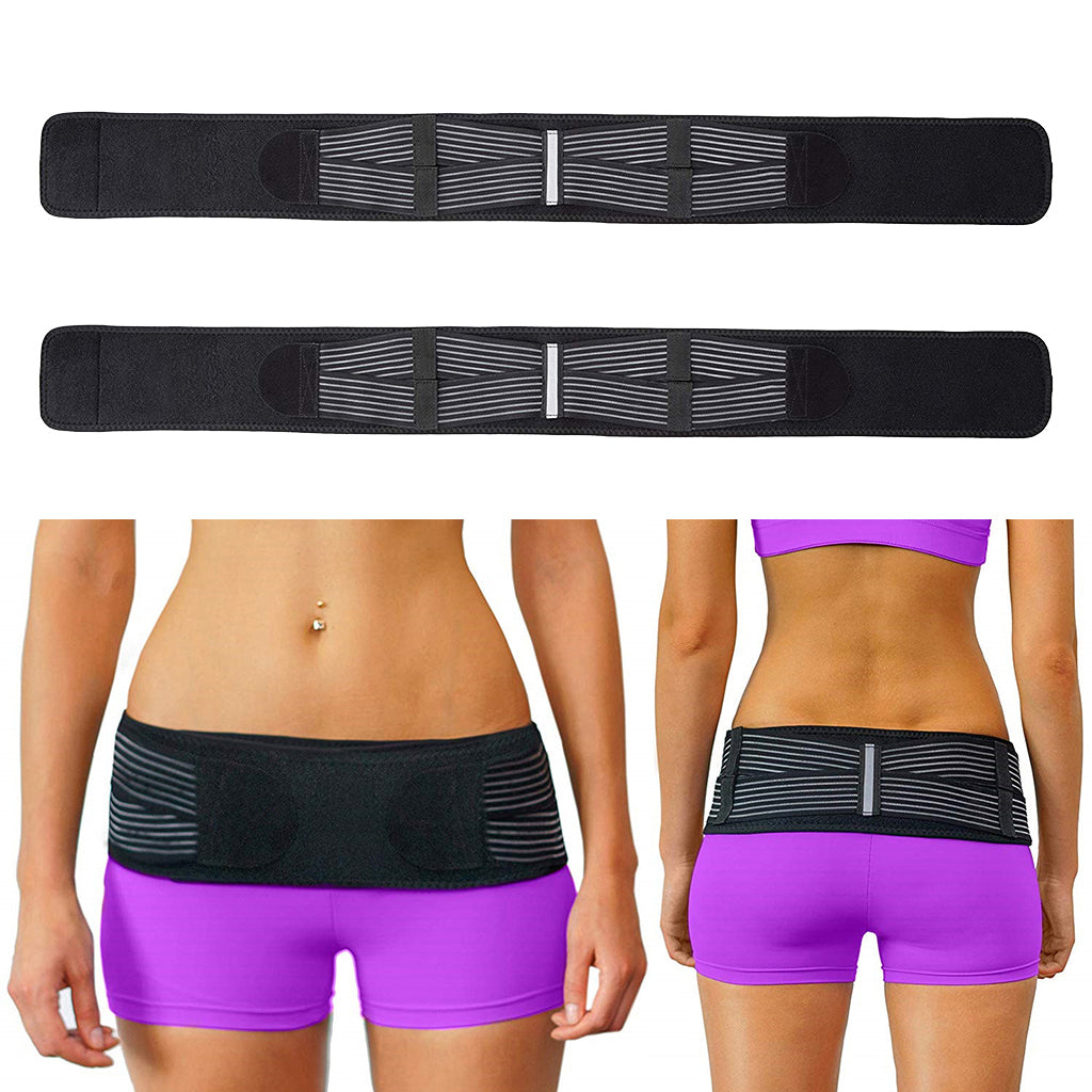 2x Sacroiliac SI Joint Hip Belt Pelvic Support Brace Compression Belly Band