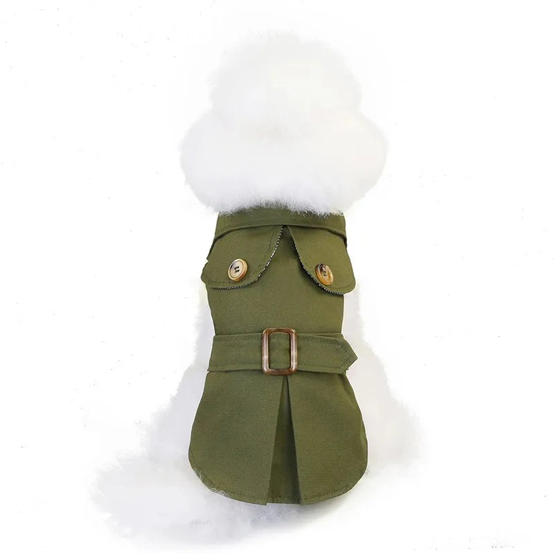 British Style Pets Dog Clothes Winter Thicken Jacket Coat Costumes Hoodies Clothes for Small Puppy Dogs Cat Clothing