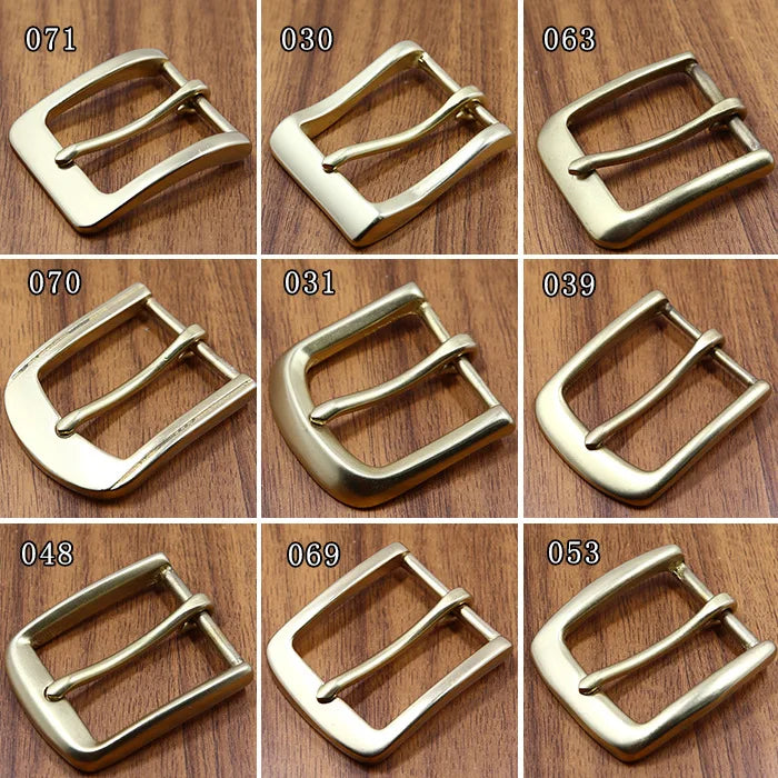 1pcs Solid Brass 40mm Belt Buckle End Bar Heel bar Buckle Single Pin Heavy-duty For Leather Craft Strap Jeans Webbing Dog Collar