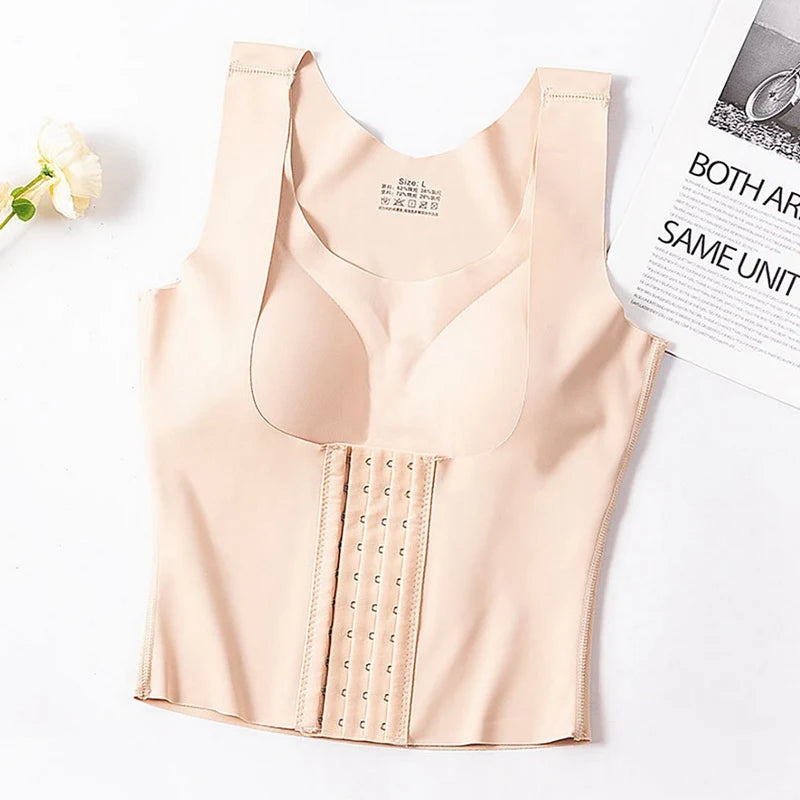 3-in-1 Women Shapewear Bra Dropshipping Reducing Girdle Posture Corrector Bras Seamless Underwear Slimming Body Fitness Vest