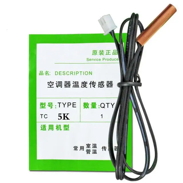 Air conditioning temperature sensor 5K 10K 15K 20K 25k 50K 100K  Air Conditioner Tube Sensor rubber head copper head