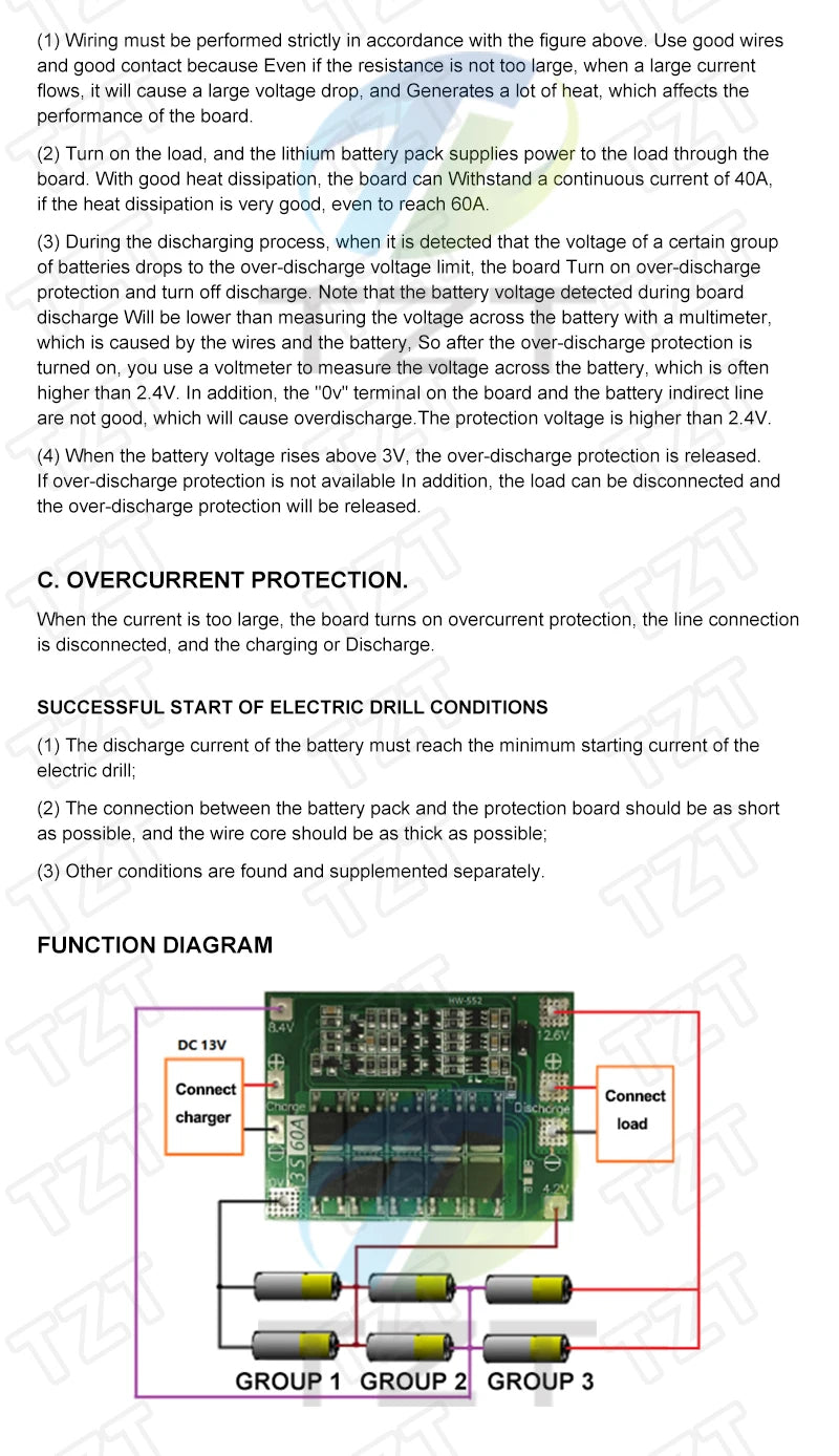 3S/4S 40A 60A Li-ion Lithium Battery Charger Protection Board 18650 BMS For Drill Motor 11.1V 12.6V/14.8V 16.8V Enhance/Balance