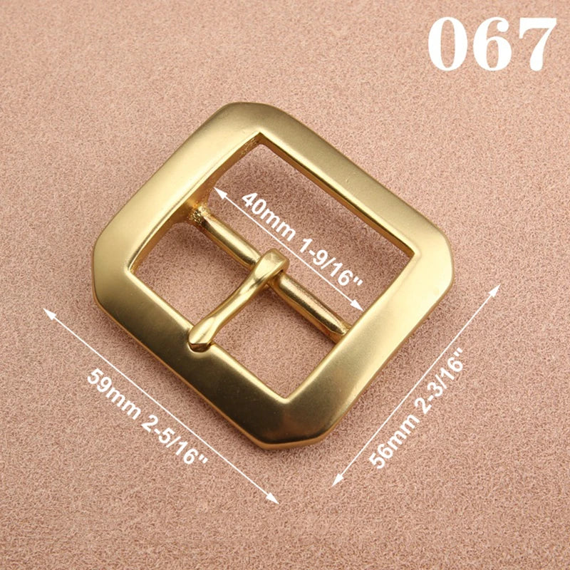 1pcs Solid  Brass 40mm Belt Buckle End Heel Bar Buckle Single Pin Heavy-duty for Leather Craft Strap Webbing Dog Collar Quality