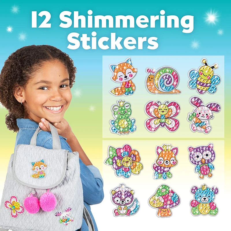 12 Create Big Gem Diamond Painting Sticker Kit Art Craft Girls Boys Unicorn Animal Sealife Magical Mosaic Dot Sticky Toys Gifts