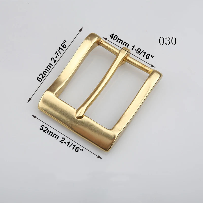 1pcs Solid Brass 40mm Belt Buckle End Bar Heel bar Buckle Single Pin Heavy-duty For Leather Craft Strap Jeans Webbing Dog Collar