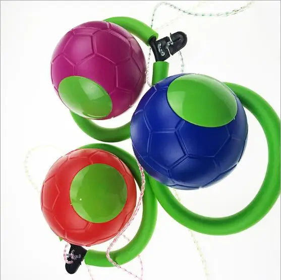 1PC Skip Ball Outdoor Fun Toy Ball Classical Skipping Toy Exercise coordination and balance hop jump playground may toy ball