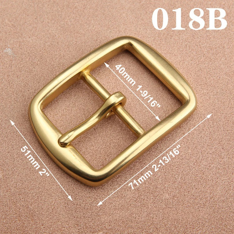 1pcs Solid  Brass 40mm Belt Buckle End Heel Bar Buckle Single Pin Heavy-duty for Leather Craft Strap Webbing Dog Collar Quality