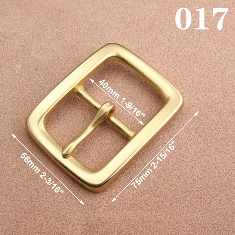 1pcs Solid  Brass 40mm Belt Buckle End Heel Bar Buckle Single Pin Heavy-duty for Leather Craft Strap Webbing Dog Collar Quality