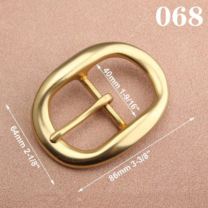 1pcs Solid  Brass 40mm Belt Buckle End Heel Bar Buckle Single Pin Heavy-duty for Leather Craft Strap Webbing Dog Collar Quality