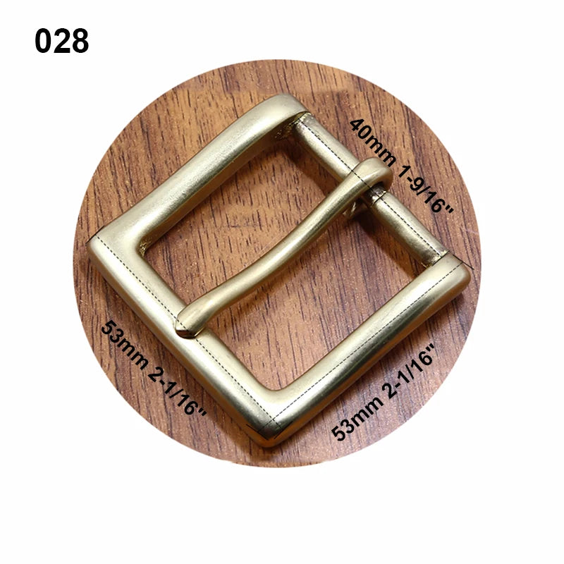 1pcs Solid Brass 40mm Belt Buckle End Bar Heel bar Buckle Single Pin Heavy-duty For Leather Craft Strap Jeans Webbing Dog Collar