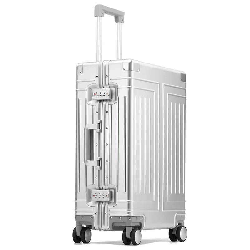 Carrylove 20"24"26"29" Inch Aluminum Trolley Suitcase Waterproof Metallic Cabin Luggage Trolly Bag With Wheels