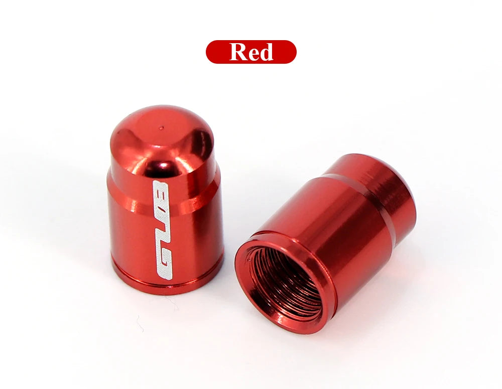 2pcs GUB Aluminum CNC Bicycle Tire Valve Cap MTB Road Bike Tube Tyre Gas Nozzle Cover for AV FV Schrader Presta Valve Dustproof