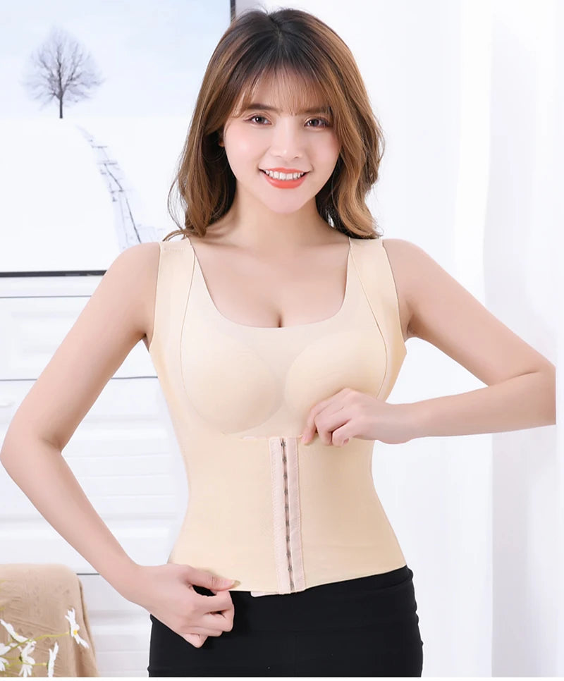 3-in-1 Women Shapewear Bra Dropshipping Reducing Girdle Posture Corrector Bras Seamless Underwear Slimming Body Fitness Vest