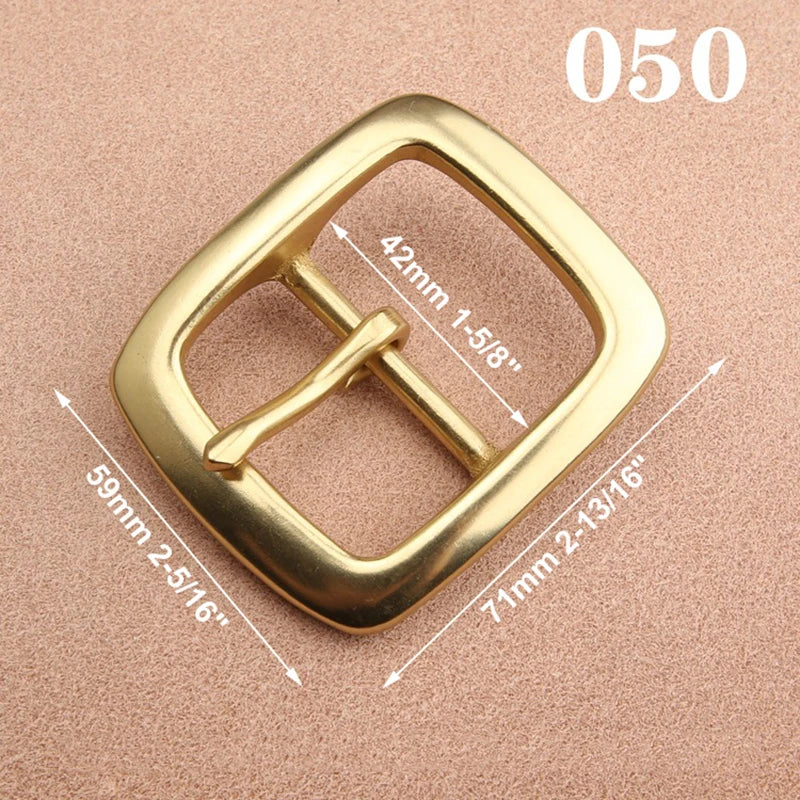 1pcs Solid  Brass 40mm Belt Buckle End Heel Bar Buckle Single Pin Heavy-duty for Leather Craft Strap Webbing Dog Collar Quality