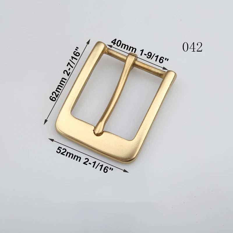 1pcs Solid Brass 40mm Belt Buckle End Bar Heel bar Buckle Single Pin Heavy-duty For Leather Craft Strap Jeans Webbing Dog Collar