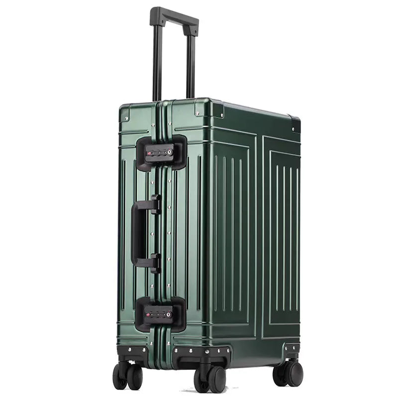 Carrylove 20"24"26"29" Inch Aluminum Trolley Suitcase Waterproof Metallic Cabin Luggage Trolly Bag With Wheels