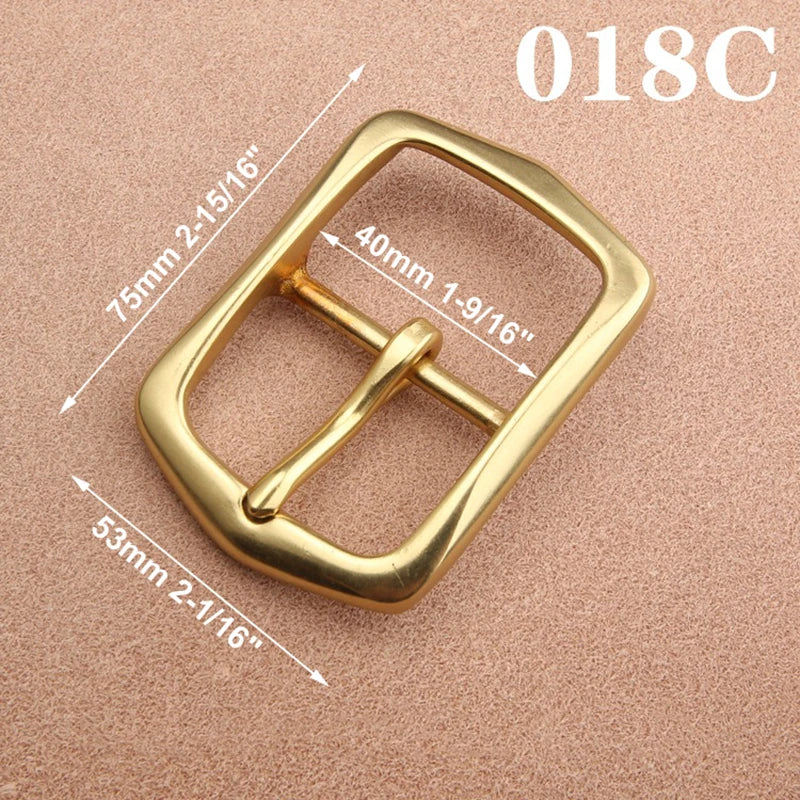 1pcs Solid  Brass 40mm Belt Buckle End Heel Bar Buckle Single Pin Heavy-duty for Leather Craft Strap Webbing Dog Collar Quality