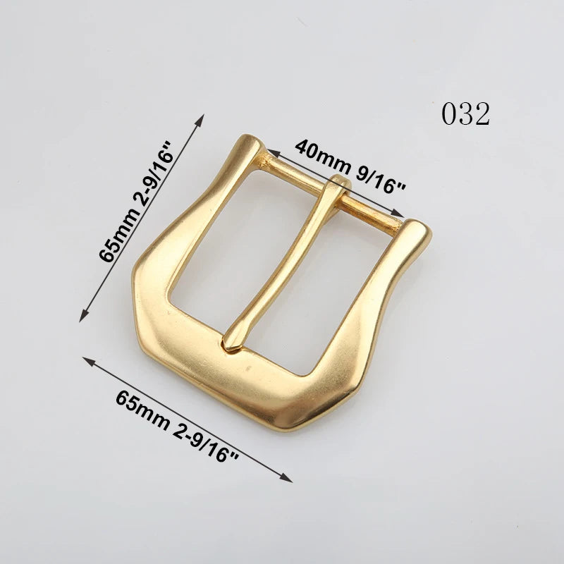 1pcs Solid Brass 40mm Belt Buckle End Bar Heel bar Buckle Single Pin Heavy-duty For Leather Craft Strap Jeans Webbing Dog Collar