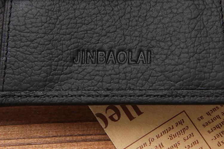 Classic Short Genuine Leather Men Wallets Fashion Coin Pocket Card Holder Men Purse Simple Quality Male Wallets