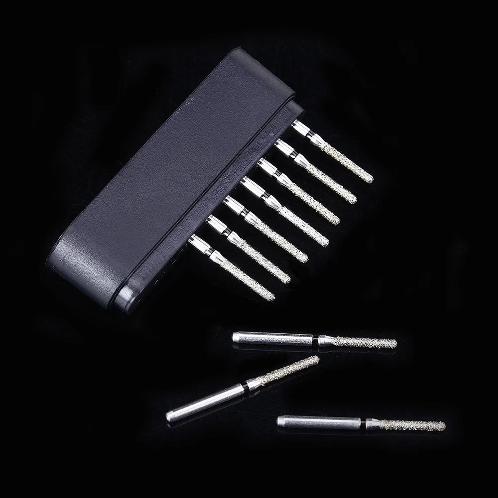 AZDENT 10pcs/Box Dental High Speed Diamond Burs Dentist Super Coarse Diamond Drills Dental Lab Polishing Tools Dia.1.6mm