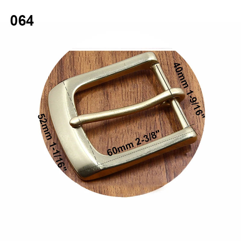 1pcs Solid Brass 40mm Belt Buckle End Bar Heel bar Buckle Single Pin Heavy-duty For Leather Craft Strap Jeans Webbing Dog Collar