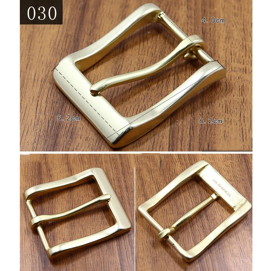 1pcs Solid Brass 40mm Belt Buckle End Bar Heel bar Buckle Single Pin Heavy-duty For Leather Craft Strap Jeans Webbing Dog Collar