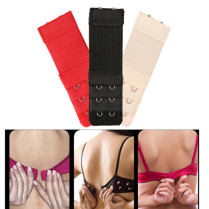 5Pcs 2-4Hook Back Bra Extender Clip Belt Extension Bra Strapless Extensions Women's Underwear Expander Bra Hook Botton Intimates