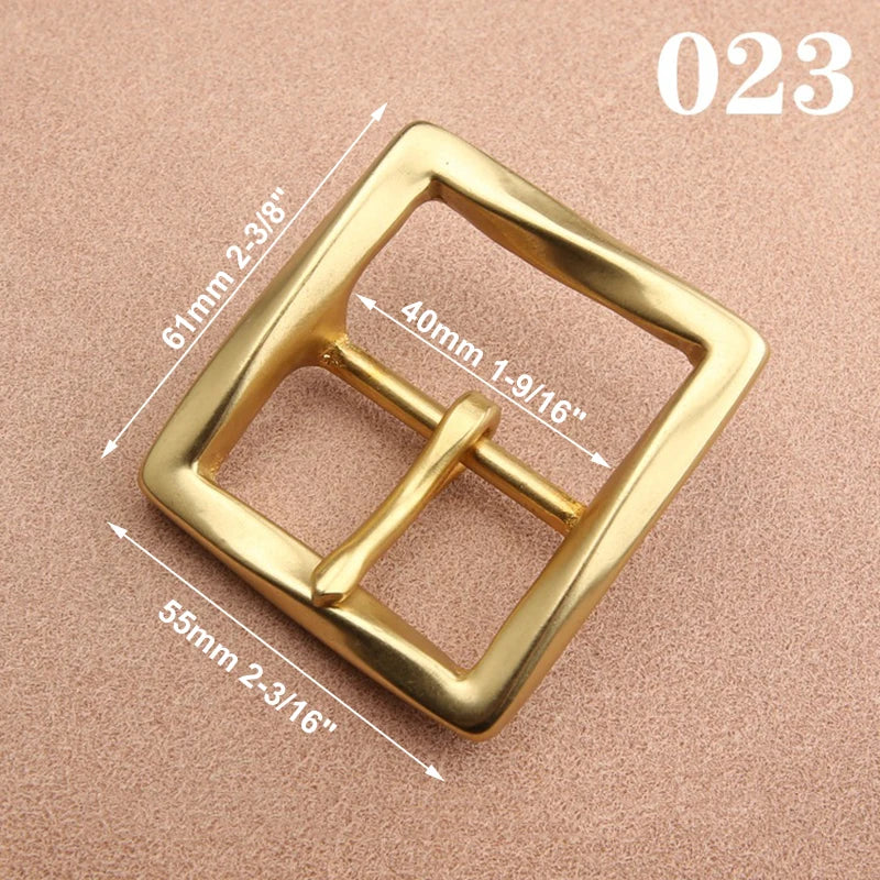 1pcs Solid  Brass 40mm Belt Buckle End Heel Bar Buckle Single Pin Heavy-duty for Leather Craft Strap Webbing Dog Collar Quality