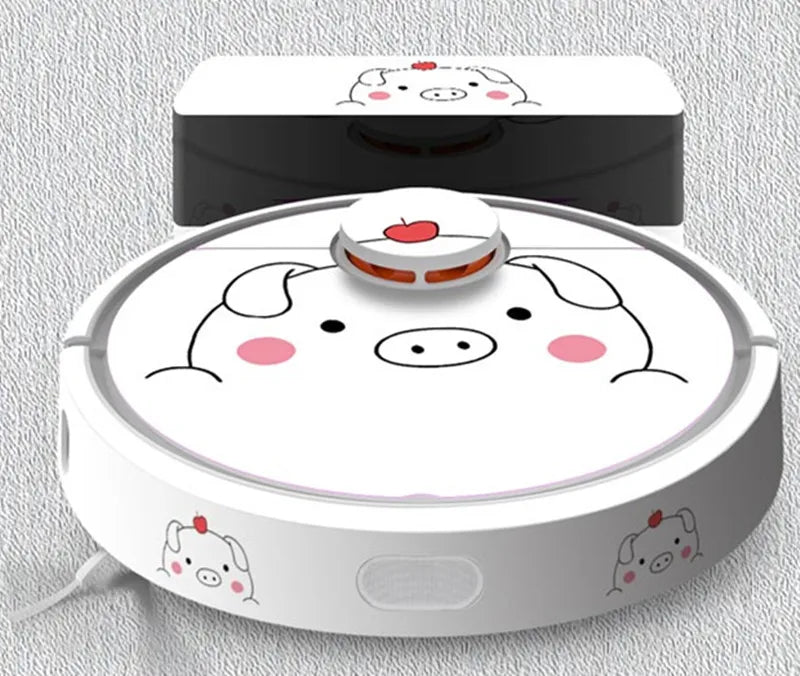 1* Cute Owl Panda Style Sticker for XIAOMI MI 1 SDJQR02RR Robot Vacuum Cleaner Beautifying Protective Film Parts Accessories