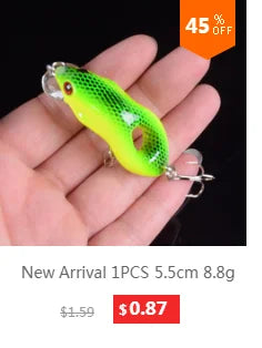 1pcs 7.5cm 10.2g Hard VIB Lures Fishing Minnow Bait Treble Hooks Sinking Crankbait Wobblers Fishing Tackle 3DEyes