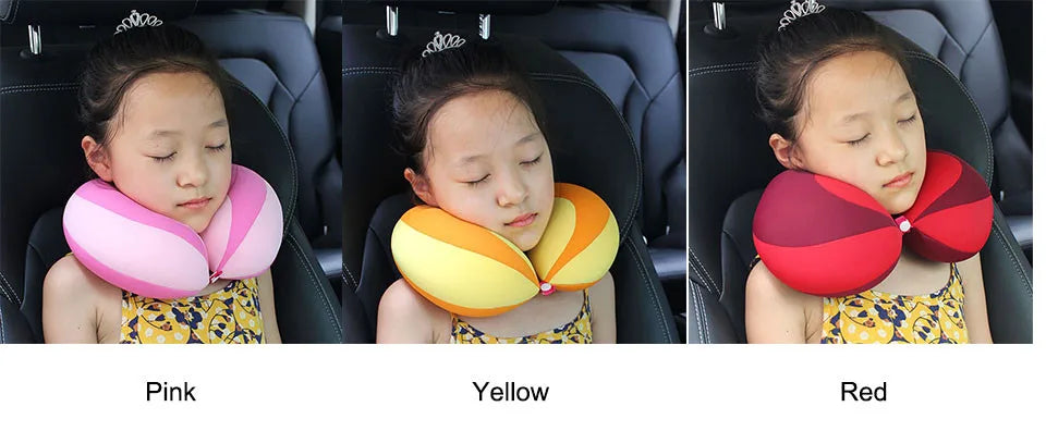 Baby Pillow For Newborns Travel Neck Pillow U-Shape For Car Headrest Air Cushion Children Car Seat Head Support Infant Baby