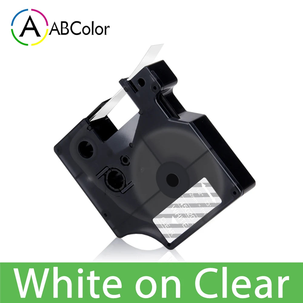 45013 Label Tape Black on White For Dymo D1 45013 45018 12mm Label Cartridge For Dymo LabelManager 160 280 COLORPOP Label Maker